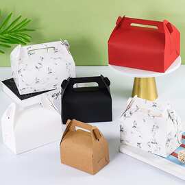 手提慕斯蛋糕西点盒一次性烘焙面包食品打包盒甜品点心盒子包装盒