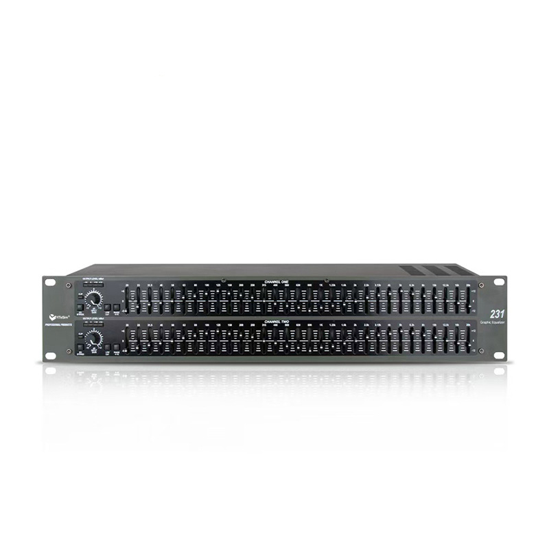 Ecualizador de Audio Profesional 231 de Doble 31 Bandas para Escenarios y KTV