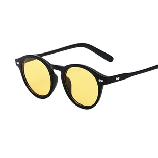 Vintage Artistic ins Glasses Men's European and American Fashion Sunglasses Cross-border Metal Rice Nails Jelly Color Sunglasses Women