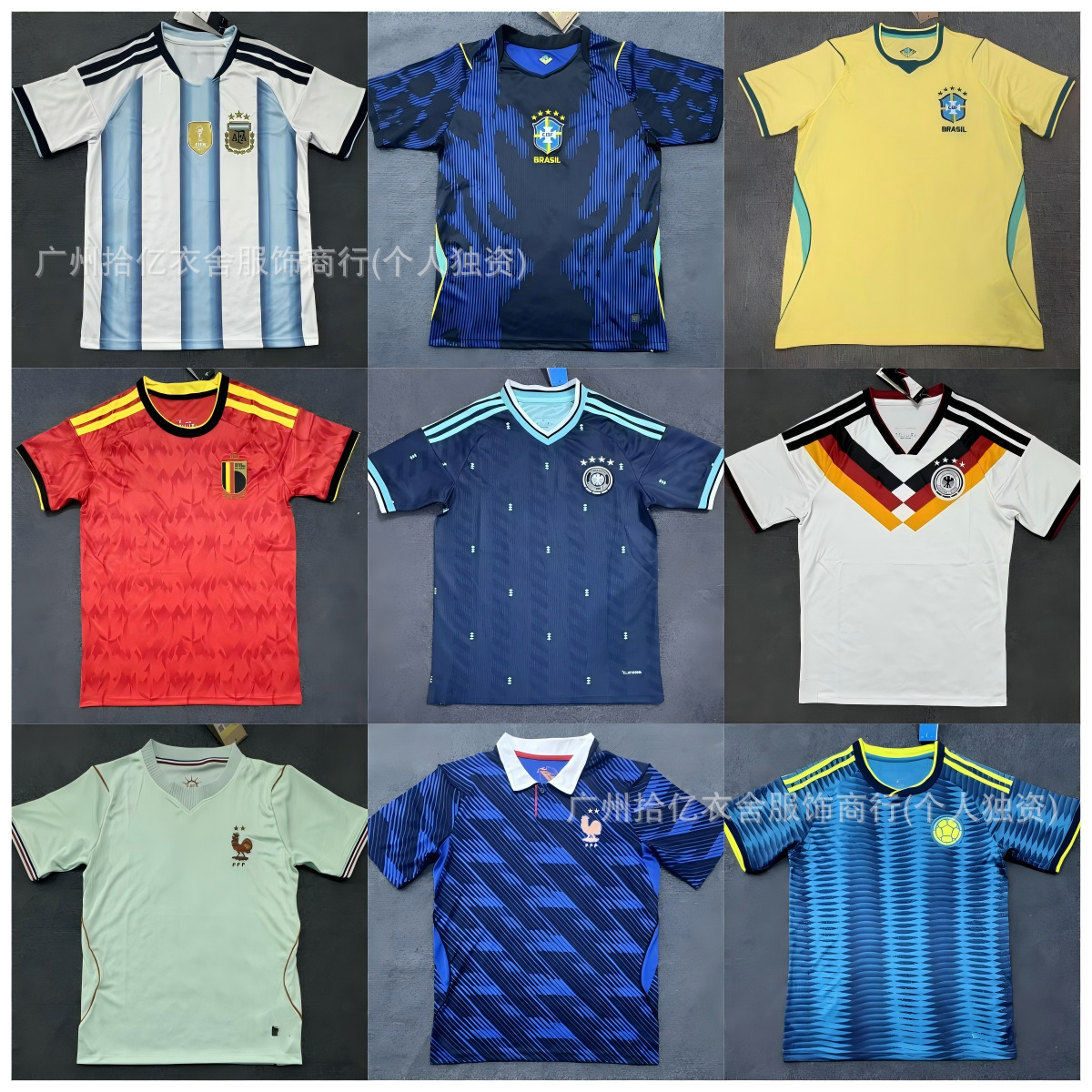 2627 Usa, Canada, and Mexico World Cup National Team Football Jerseys France Brazil Argentina Spain 2026 World Cup
