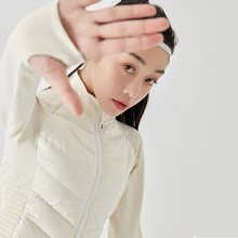 羽绒服新款上衣冬季户外跑步运动瑜伽女轻薄短款修身外套批发
