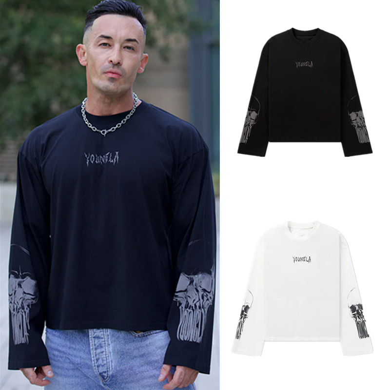 Fashionable sports base body-friendly long-sleeve with a round…