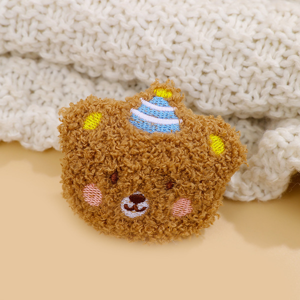 Cute plush cartoon hair accessory