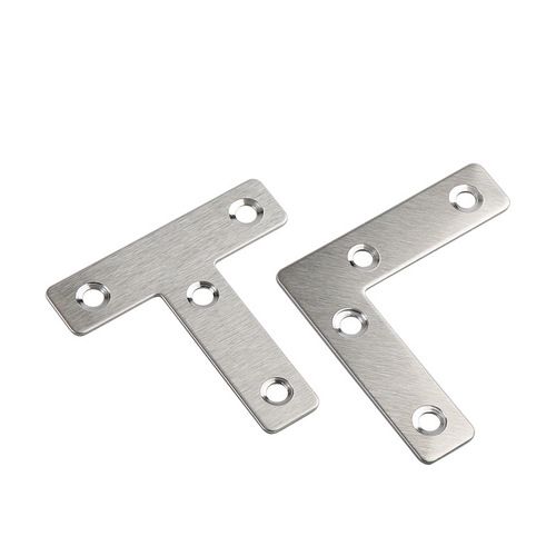 Jinnat stainless steel T-shaped flat corner code plate connector fixed bracket 90-degree L-shaped flat table and chair corner code