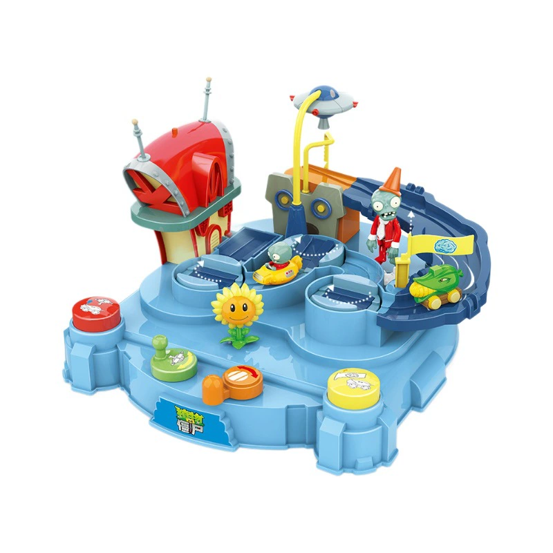 Игрушечная машина в стиле Plants vs. Zombies, транспорт, метро с лёгкой музыкой