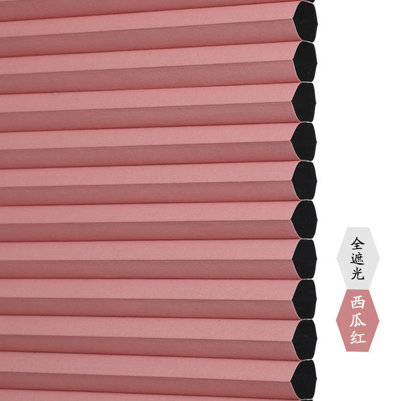 免打孔百叶窗帘内倒内开窗帘厨房卫生间防水蜂巢帘遮光隔热风琴帘|undefined