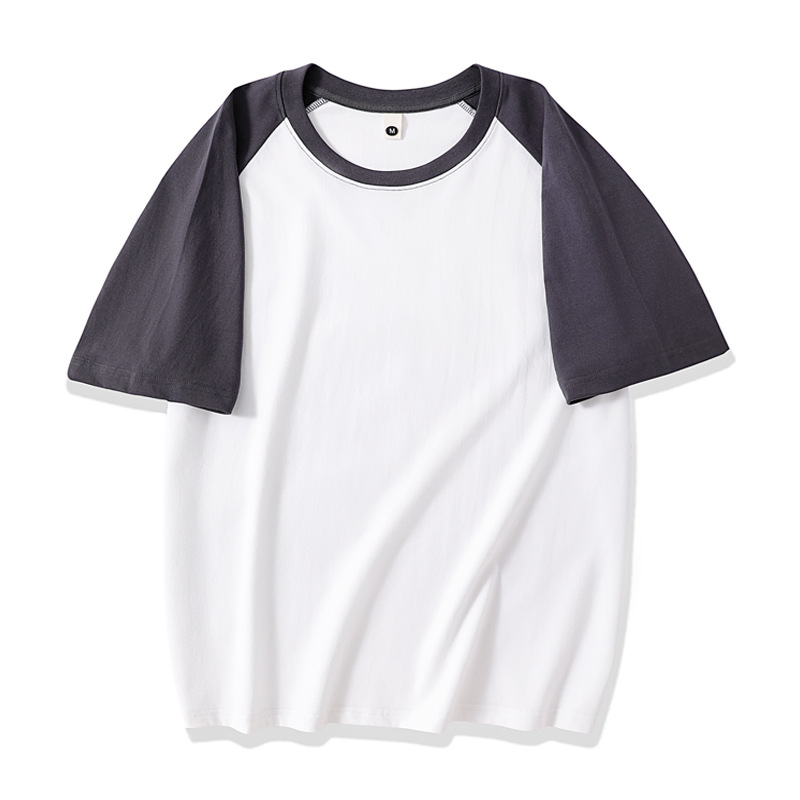 230g short sleeve iron gray white