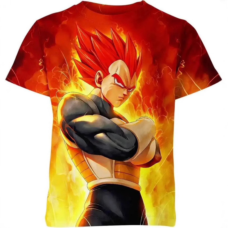 2024 New Anime 3D Printed T-Shirt Round Neck Quick-Drying Sports Shirt Boxing Short-Sleeved Digital Trendy Brand Digital Printing