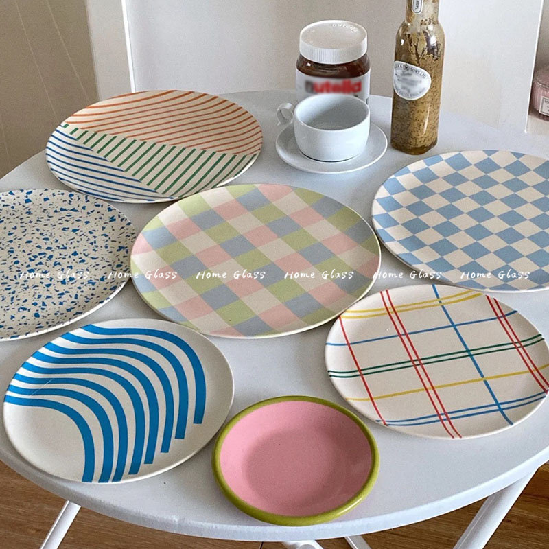 Spring Picnic Tableware Fruit Plate Paper Plate Bamboo Fiber Break-Resistant Eco-Friendly Plate Spring Picnic Tableware Fruit Plate Paper Plate Bamboo Fiber Break-Resistant Eco-Friendly Plate