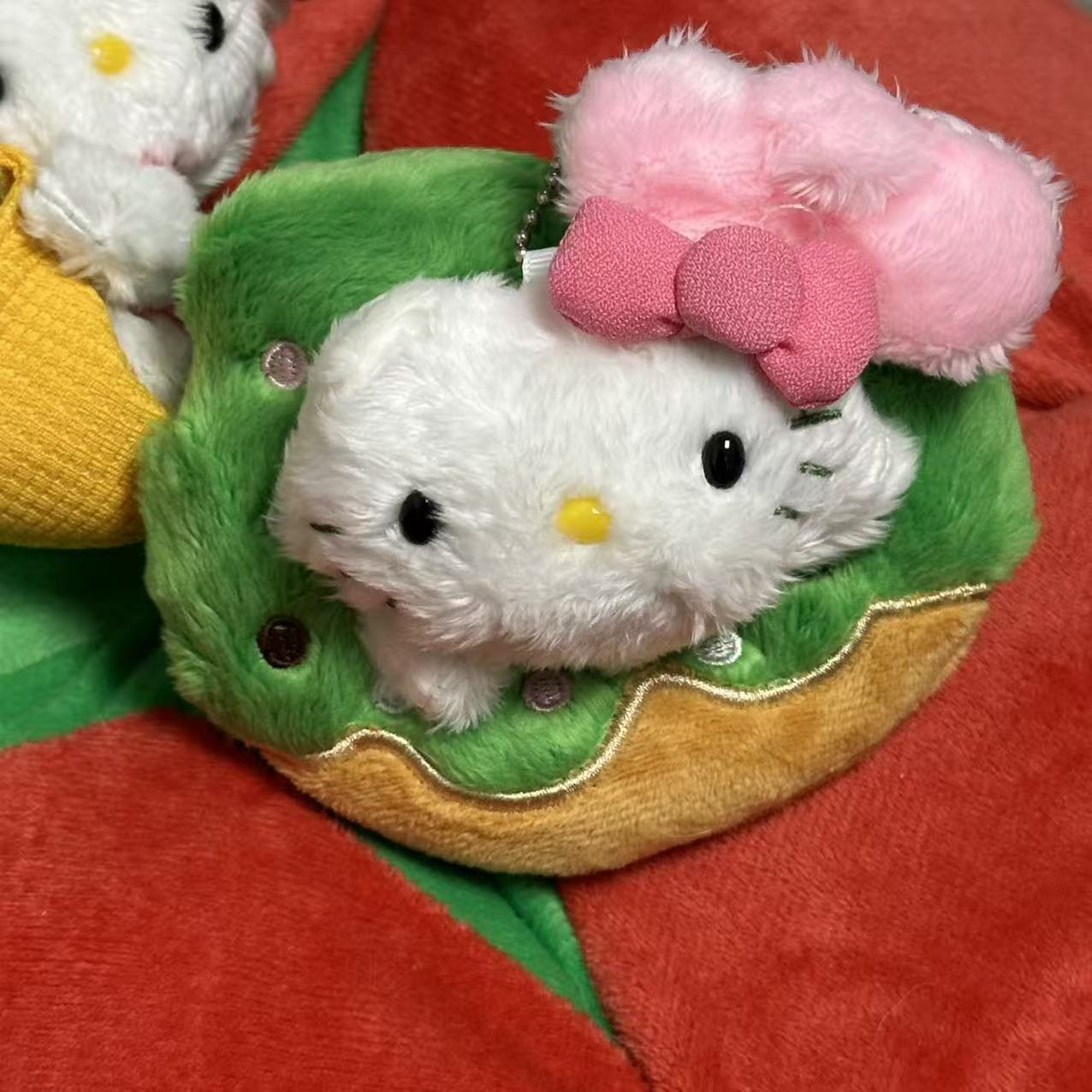 Amor hellokitty muñeca colgante llavero colgante bolsas de regalo bolsas de peluche lindo muñeca colgante lindo