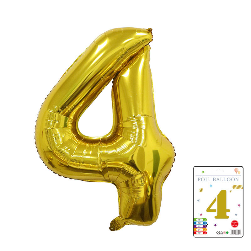 Globo digital de 32 pulgadas, embalaje de tarjeta de papel independiente, versión estadounidense, película de aluminio delgada, embalaje fino, papel de aluminio, globo de cumpleaños