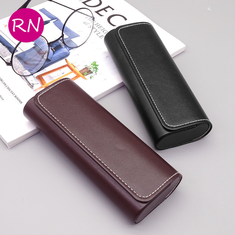 Glasses case portable new high-grade anti-pressure handmade glasses case PU fashion myopia glasses sunglasses case Glasses case portable new high-grade anti-pressure handmade glasses case PU fashion myopia glasses sunglasses case