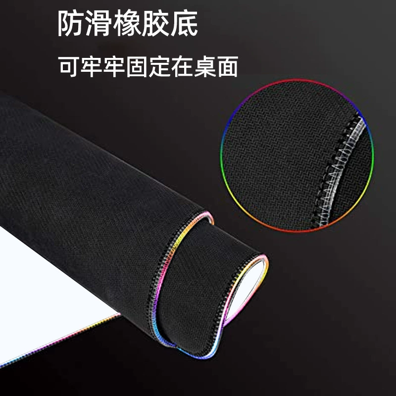 Большой RGB коврик для мыши и стола, 350×250×3 мм или 800×300×4 мм, противоскользящее резиновое основание