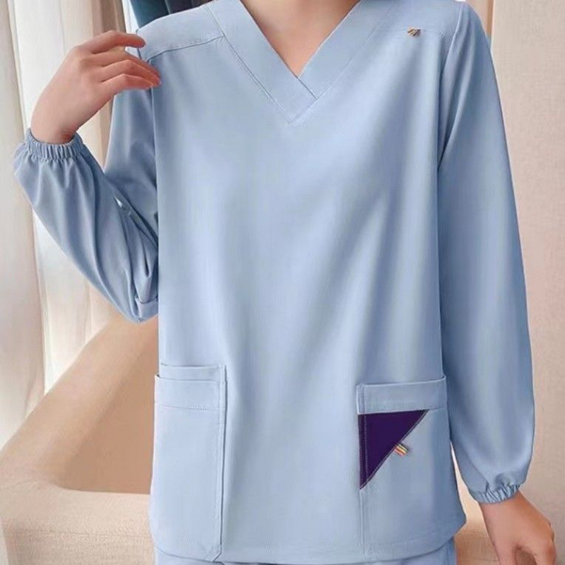 여성용 스카이블루 긴팔 [청산, 반품, 교환 불가]