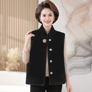 European and American foreign trade fur women's clothing wholesale new artificial fur vest short vest mink fur clip women's