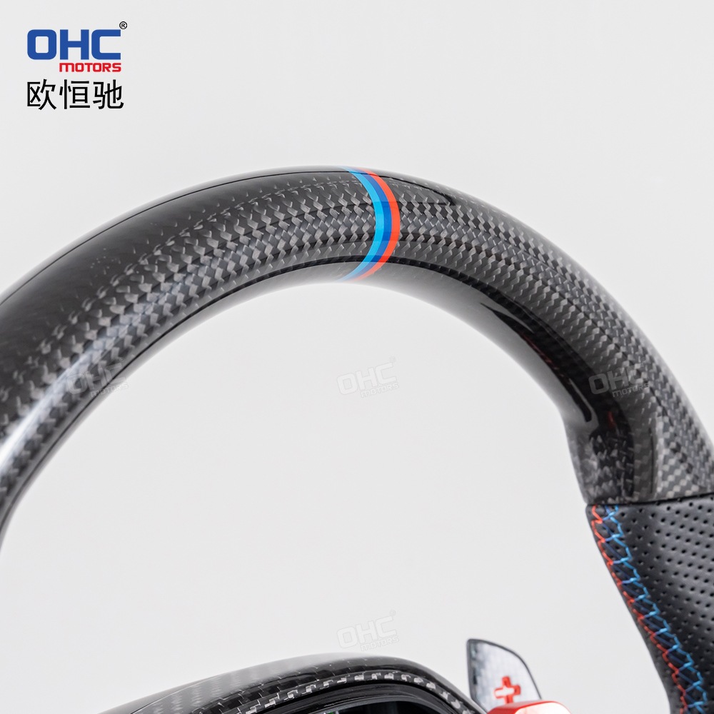 Suitable for Bmw F10 F15 F30 F25 F36 F87 F80 M2M3M4 Modified Cs Carbon Fiber Steering Wheel