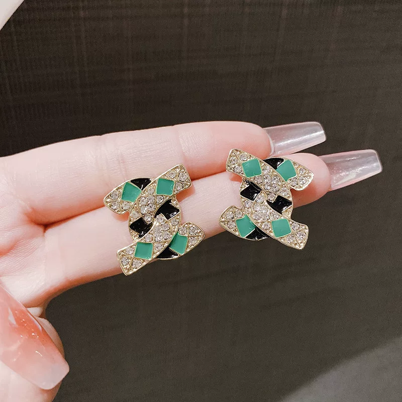 Серебряная игла, модный дизайн серег, образец 925 пробы, оптом