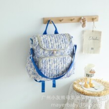 轻奢双肩妈咪包大容量妈咪婴儿奶瓶尿不湿便携收纳包高级感创意