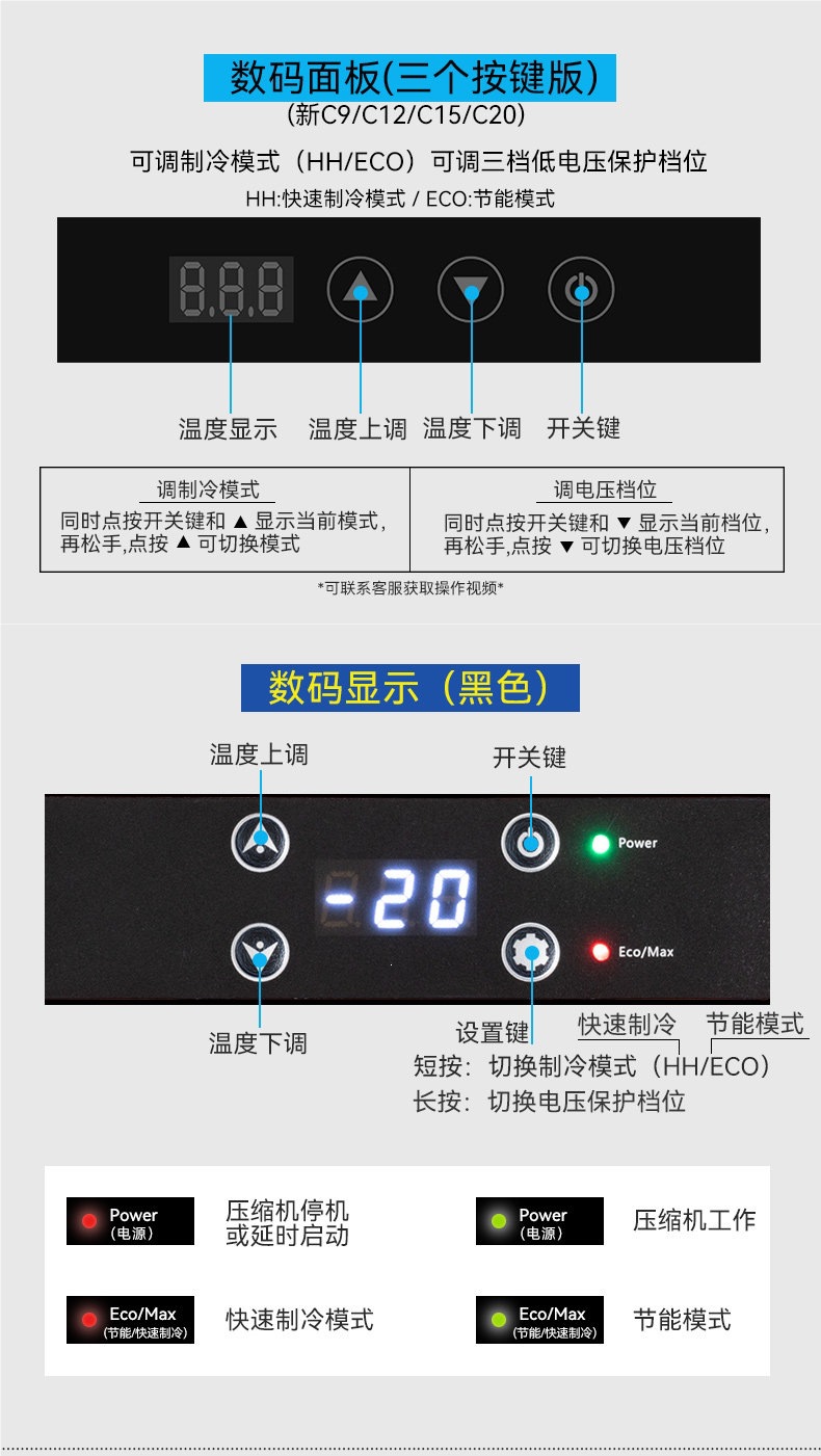 Ice Tiger Car Refrigerator Refrigeration Compressor Vehicle and Home Dual-Use Freezing and Refrigeration 12V24V Special Truck Small Refrigerator