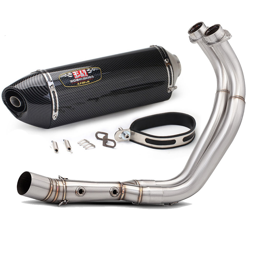 Yamaha MT-07 XSR700 14-25 Motorcycle Modified Exhaust Pipe Front Section MT07 Exhaust Pipe Tail Tip