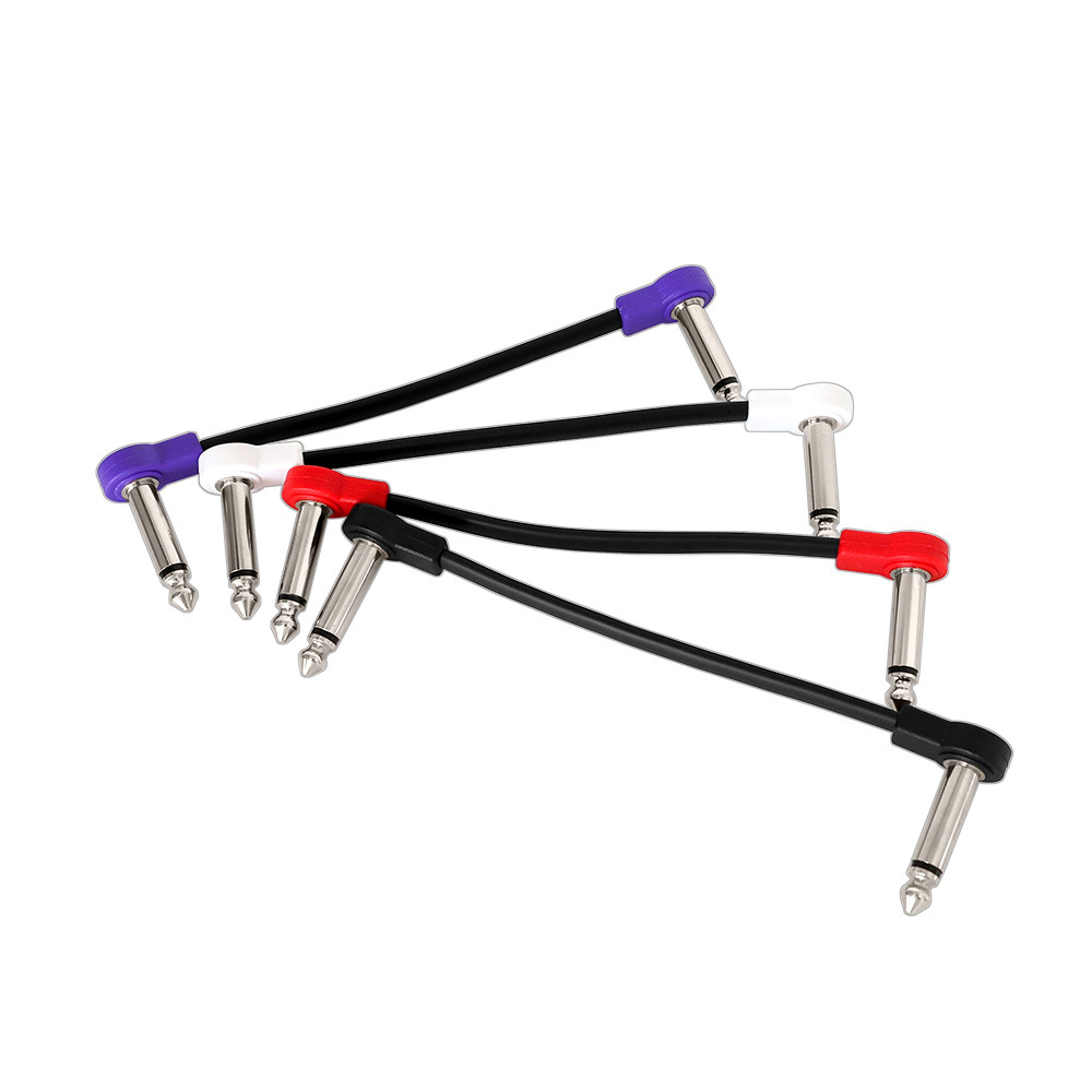 电吉他效果器连接线单块连接线贝斯屏蔽降噪线5/10/20/30cm patch