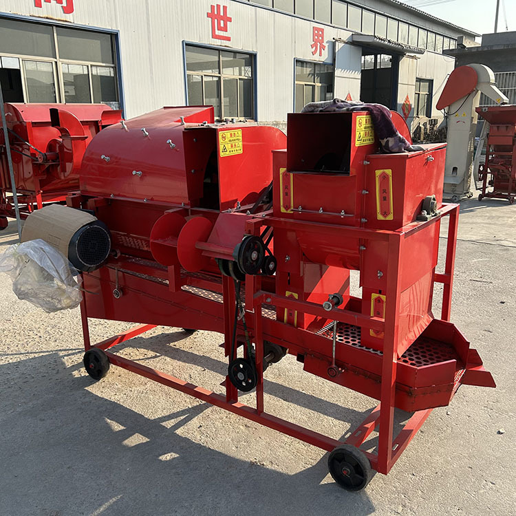 覆盆子摘果机 圣鲁大型自动进料花生摘果机覆盆子脱果机打花生机