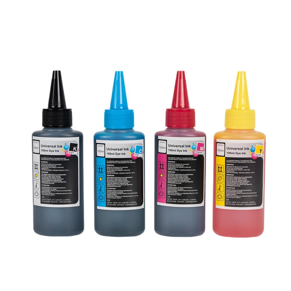 Aplicable HP/Canon/Epson/Brother 100ml tinte tinta universal impresora llena tinta de suministro continuo