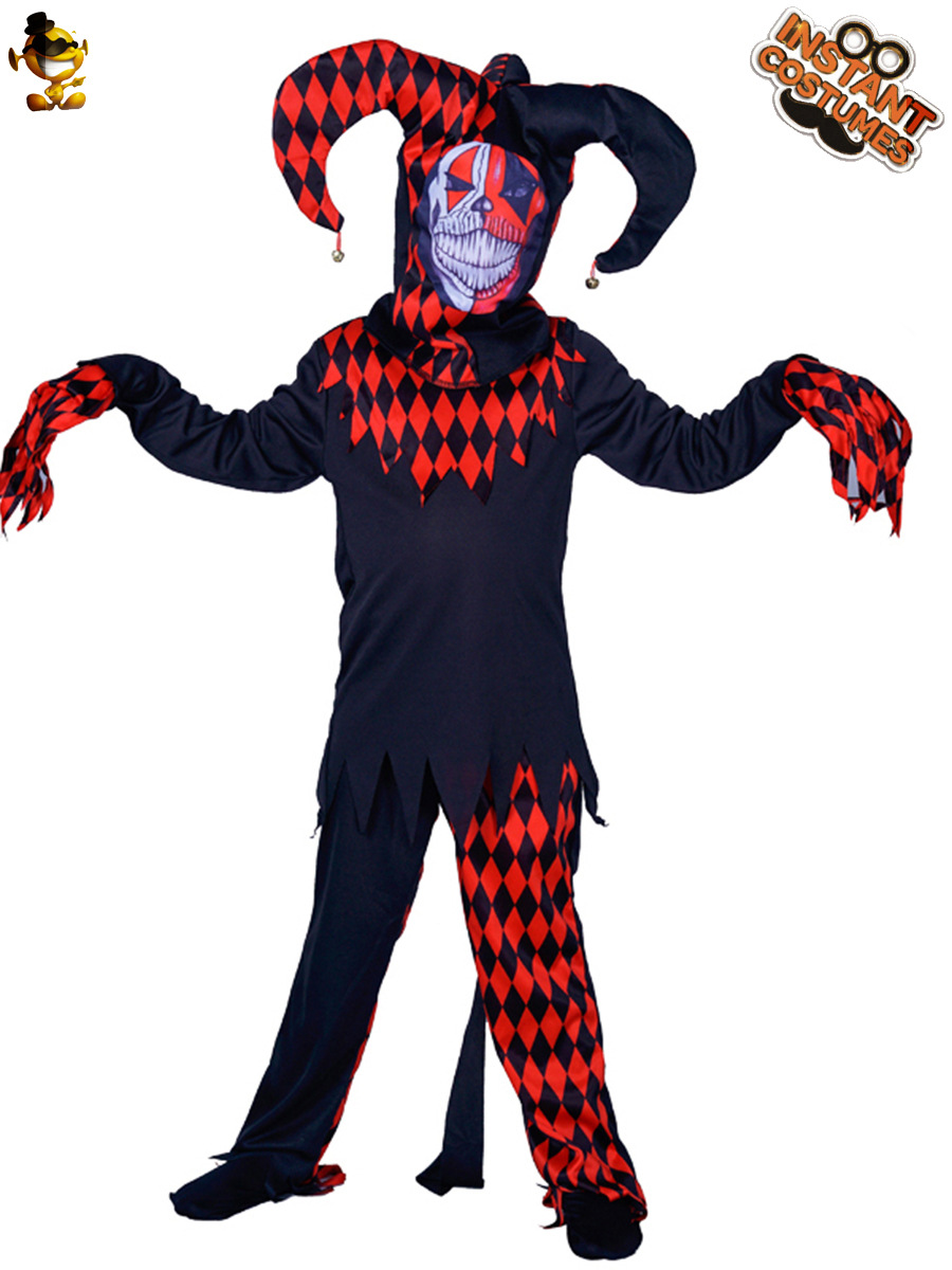Halloween niños Cosplay traje horror realista mal payaso traje etapa Cosplay traje