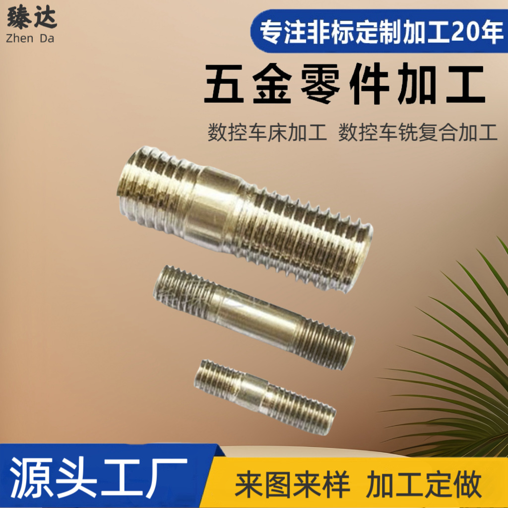 厂家供应五金车削件非标销轴不锈钢螺母非标上头螺栓配件批发销子