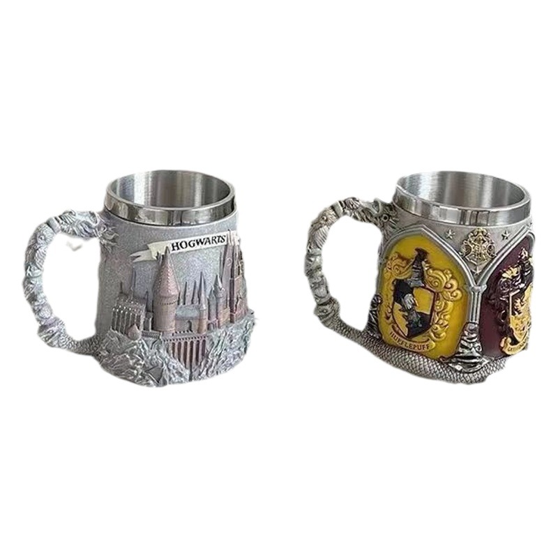 Harry Potter perimetral vintage taza de agua de acero inoxidable regalo creativo taza de oficina doméstica taza de café resistente a altas temperaturas