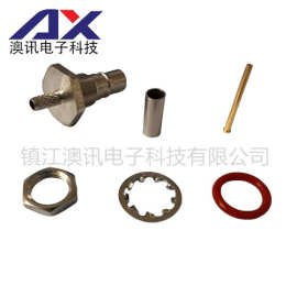 QMA-C-KY1.5射频同轴连接器 QMA母头连接器带螺母接RG316 RG174