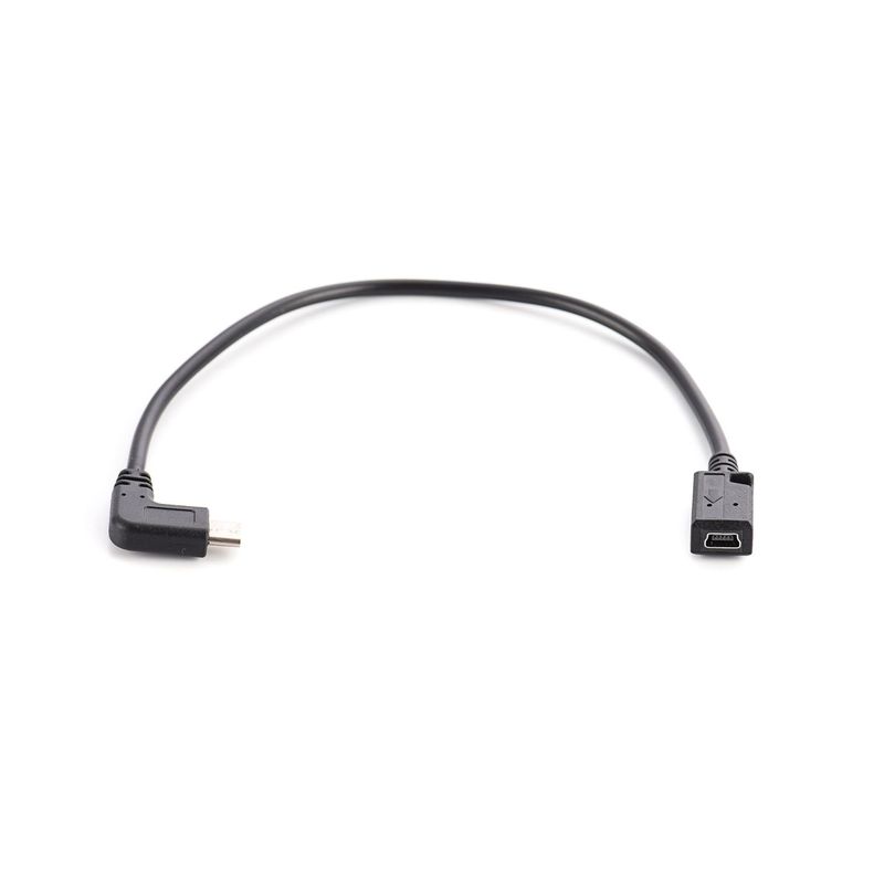 90度エルボusb type c公対mini5pメス携帯電話データ延長充電ケーブル中継延長長線|undefined