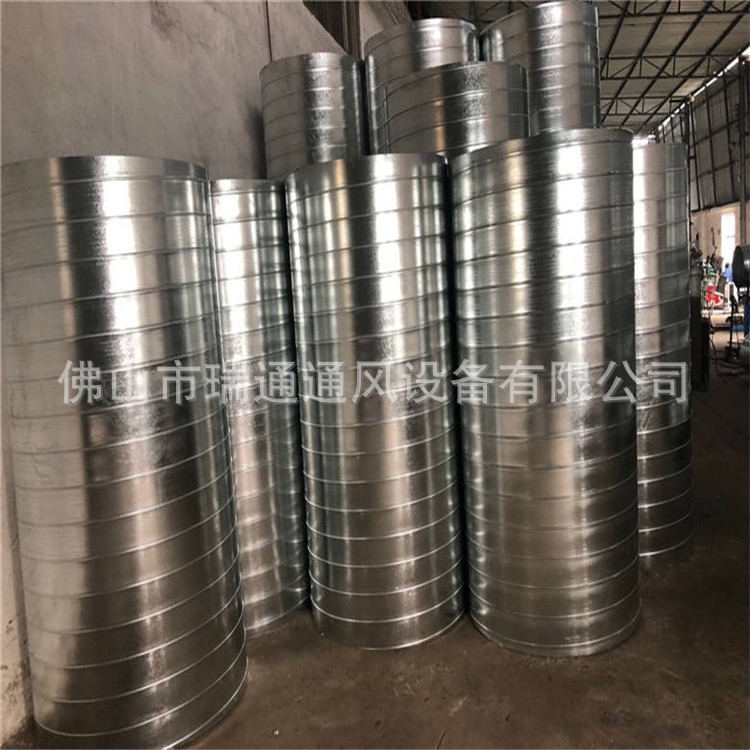 木工吸尘白铁皮通风管 镀锌板不锈钢螺旋风管 工业排风除尘管道