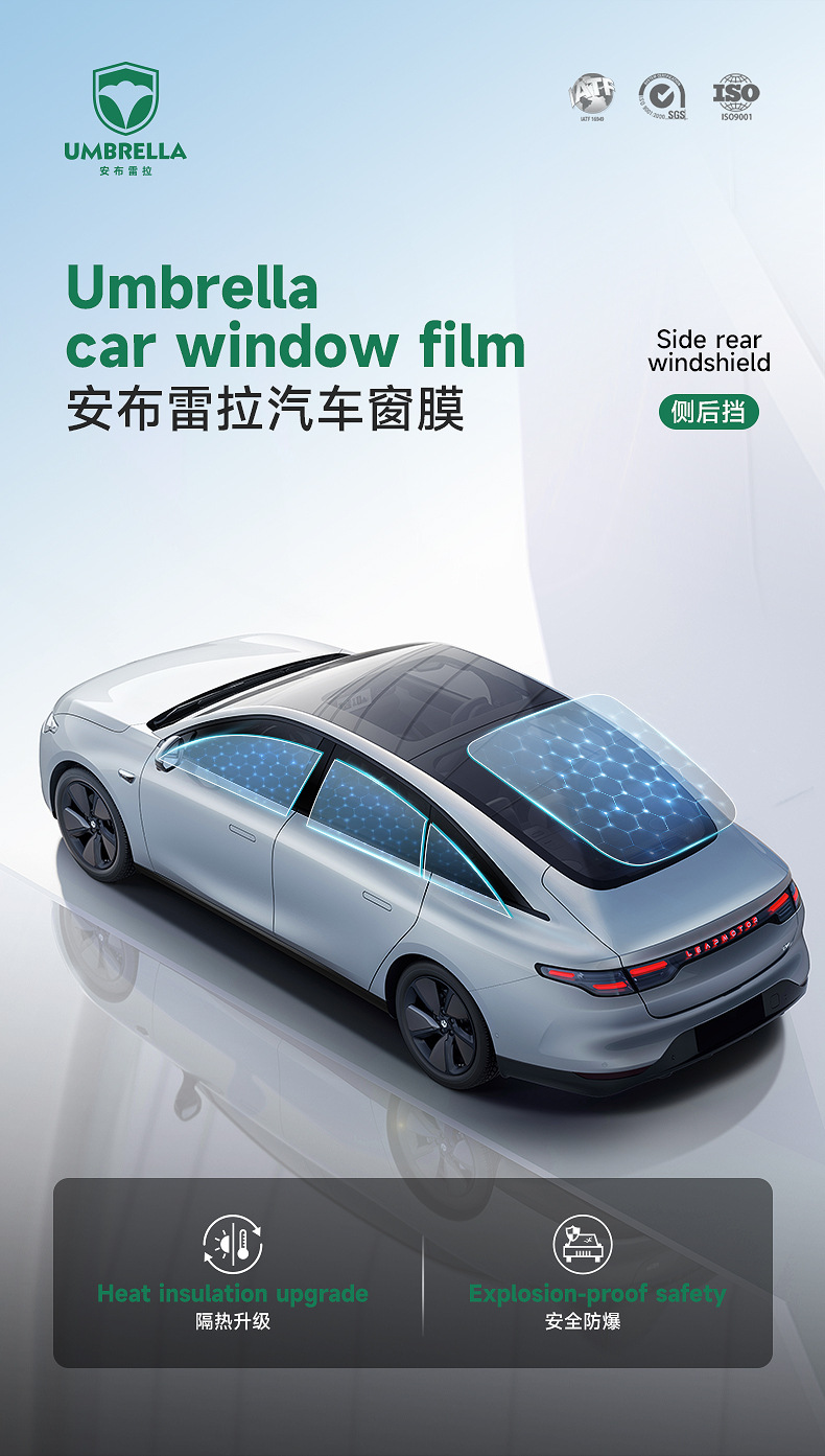 Factory Direct Sales of Automotive Pet Window Film, Heat Insulation Film, Car Window Film, Glass