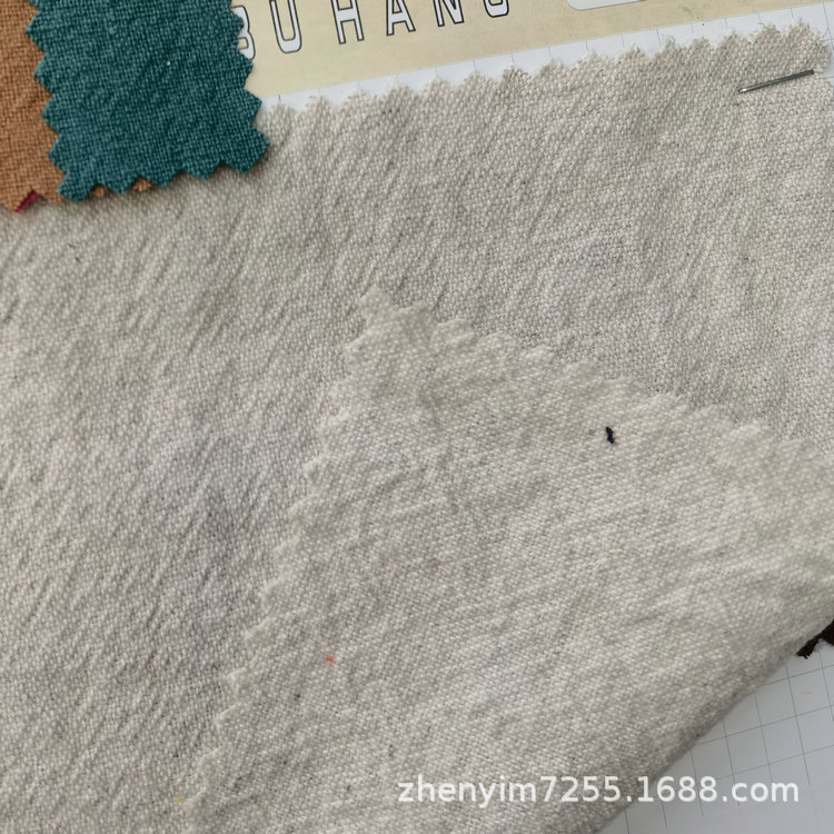 M-499现货亚麻棉混纺平纹洗水纹绉布11支走量优惠240克140CM封