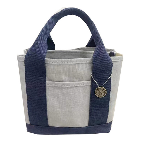 Cross-border direct sale hot-selling Japan Rakuten high-end canvas bag lunch bag handbag 16-inch canvas women's handbag
