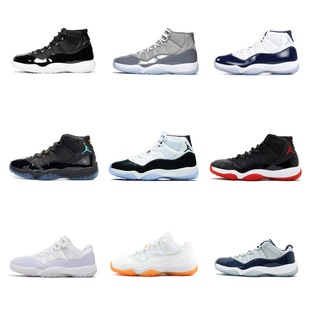 Pure original aj11 Big Devil Joe 11 black white red high-top Starry Sky Kang buckle black red autumn Baita men and women sneaker