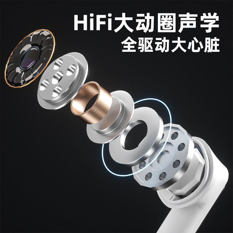 GM200 メカスタイルインイヤー Bluetooth ワイヤレスヘッドセットノイズリダクションゲームスポーツ大電力超長バッテリー寿命プライベートモデル|undefined