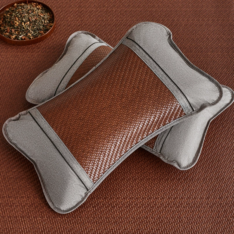 Летняя охлаждающая подушка из ПЭ, ротанговая подушка, одиночная летняя прохладная подушка для взрослых, домашняя подушка из чайных листьев, летняя охлаждающая подушка с эффектом охлаждения