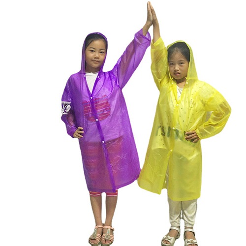 Disposable raincoat for adults thickened outdoor PVC transparent one-piece PE environmentally friendly frosted peva raincoat manufacturer wholesale