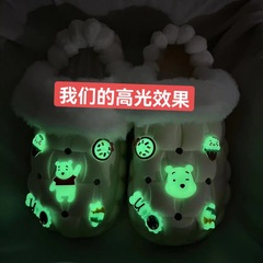 Hole-toe shoe accessories glow-in-the-dark hole-toe shoe DIY accessories 3D stereoscopic light-up slippers DIY accessories shoe fasteners