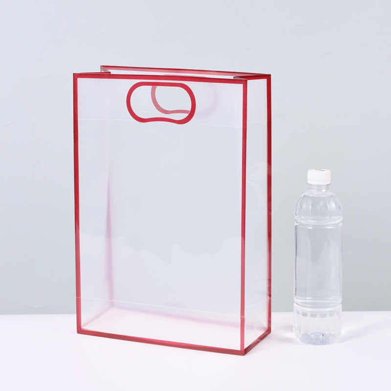 PP bolsas transparentes de mano de alto grado de sensación de 1 de junio día de los niños con regalo de mano plástico esmerilado regalo de cumpleaños de boda bolsa de regalo