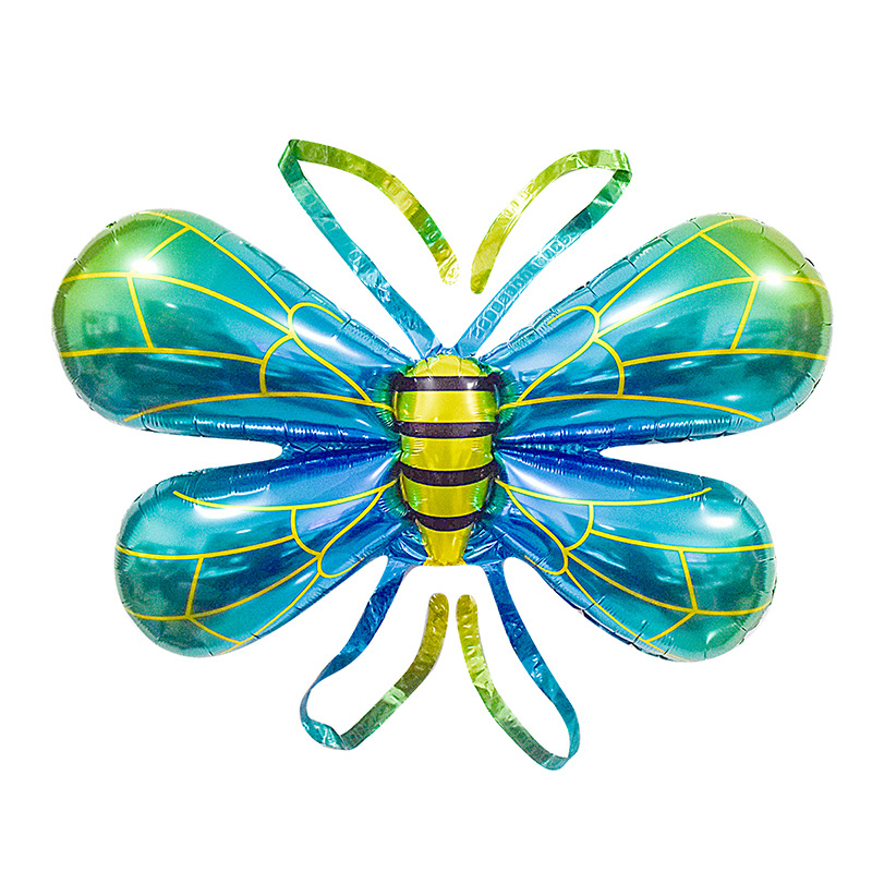 Ángel mariposa alas globo película de aluminio lote mixto colorido mágico macaron inflable para niños puesto al por mayor flash