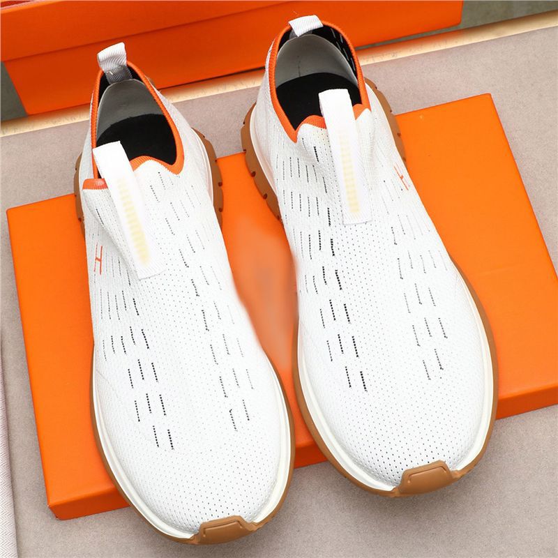 2025 Spring and Summer Trendy Men's Soft-Soled Casual Shoes Soft-Soled Breathable Sports Trendy Versatile Low-Cut One-Legged Mesh Shoes