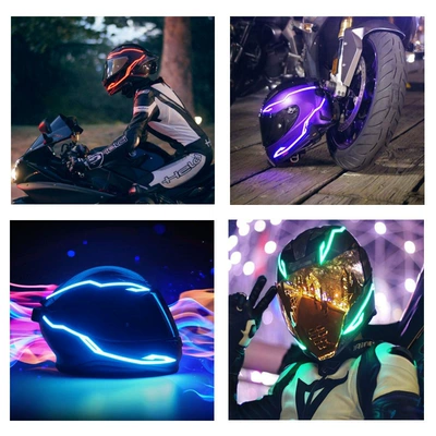 Cold light sheet — One Drag Four Helmet Strip Light-emitting