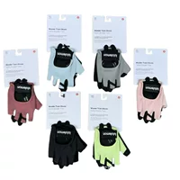Велоперчатки Lulu Sports, полупальцевые, нескользящие, защитные, для фитнеса, йоги, женские, для тренировок в помещении, мужские.