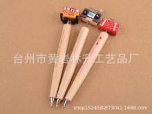 创意儿童学生小动物玩偶玩具笔木制卡通圆珠笔厂家直销