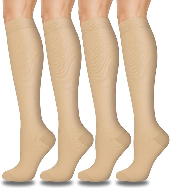 Calcetines de compresión transfronterizos Calcetines de pantorrilla Calcetines elásticos Deportes Ciclismo Correr Calcetines de yoga Calcetines de compresión de tubo largo para hombre Spot para mujer