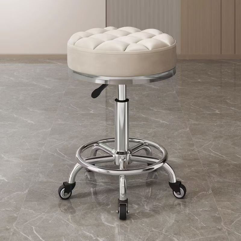 Taburete de belleza, polea de elevación rotativa, taburete de computadora, taburete de manicuría, taburete redondo, peluquería, silla giratoria, salón de peluquería especial