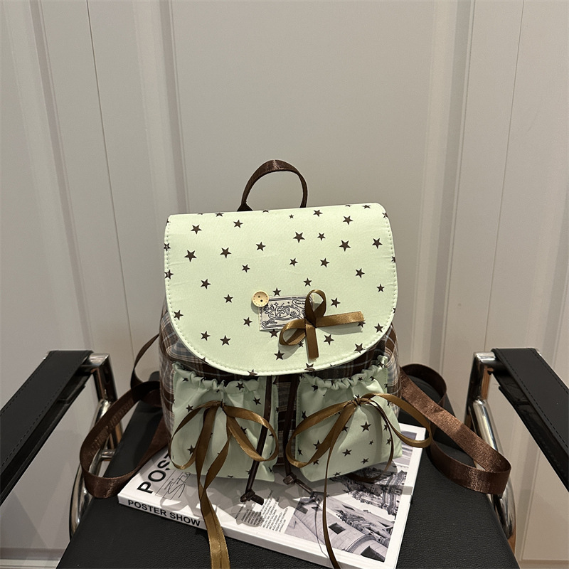Mochila de mujer retro alta sensación bolso coreano simple de alto valor de tela Oxford correa mochila pequeña